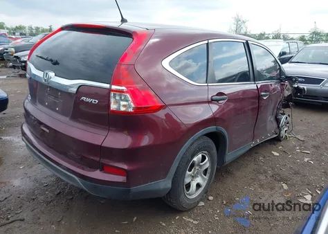 2015 Honda Cr-V Lx из США, поврежденный, VIN 5J6RM4H37FL086443